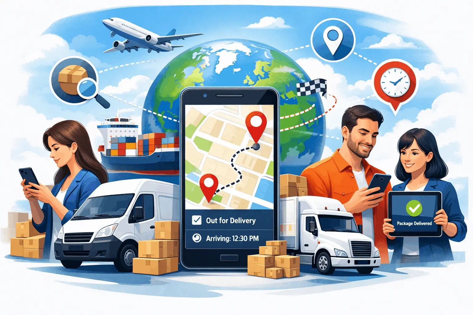 Delivery truck and logistics services